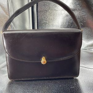 Vintage Brown Box Purse.